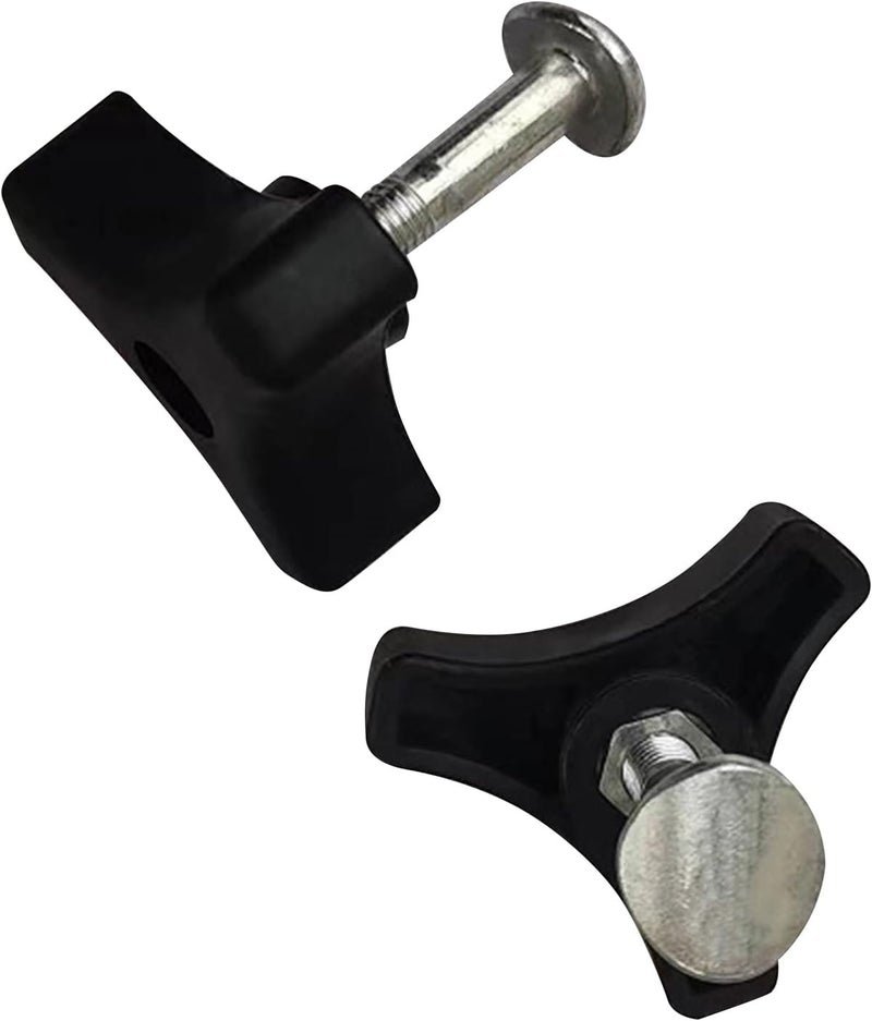 RUIFUU 2 Sets Lawn Mower Handle Bolts, Triangle Handle Knob Nut Screw Bolt for Most Lawn Machine, Lawn Mower Handle Hand Fixing Nut - Image 4